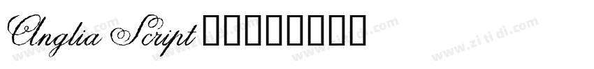 Anglia Script 普通西方字体转换